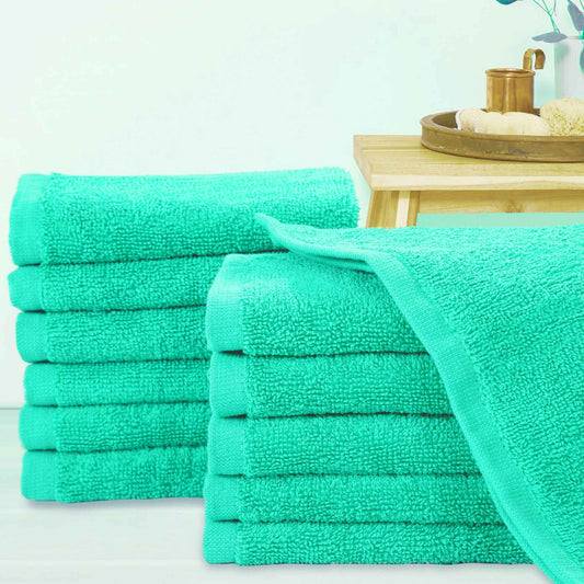 Bliss Kingdom 100% Combed Cotton Washcloths 12-Pack – 30x30 cm, Soft & Absorbent Luxury  Face & Hand Towels for Bathroom, Spa & Home Use