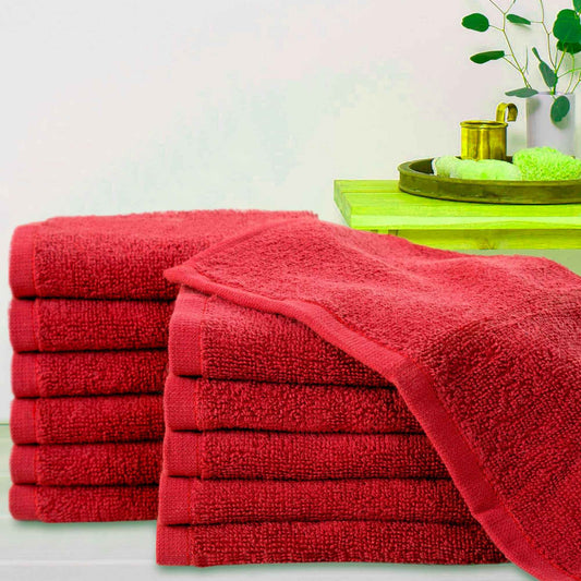 Bliss Kingdom 100% Combed Cotton Washcloths 12-Pack – 30x30 cm, Soft & Absorbent Luxury  Face & Hand Towels for Bathroom, Spa & Home Use